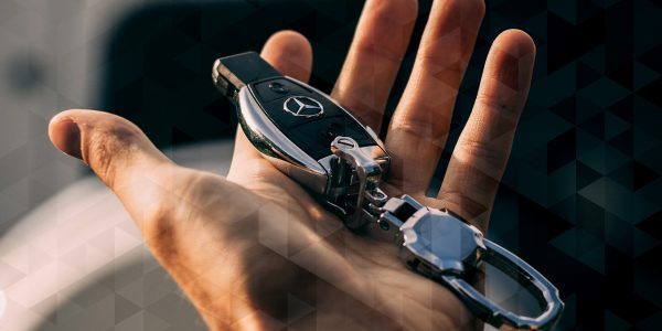 A high-end car keyfob